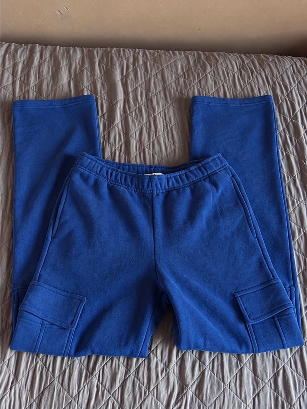 Blue Cargo Sweatpants - Picture 2 of 2